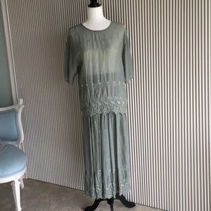 Rated R - Embroidered Skirt and Top -S